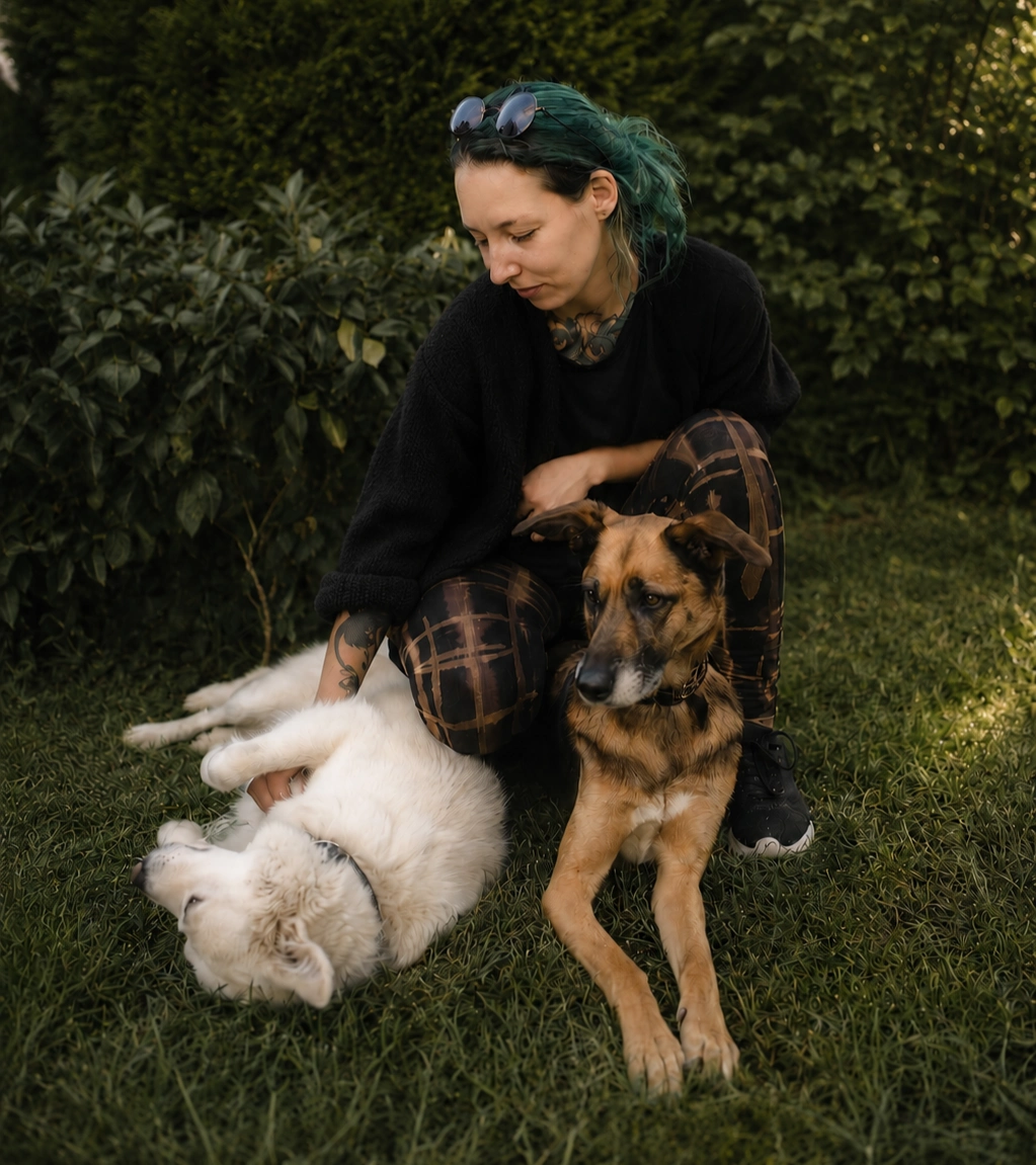 Janin Hammermüller, Dogwalkerin bei Wiesenpfoten